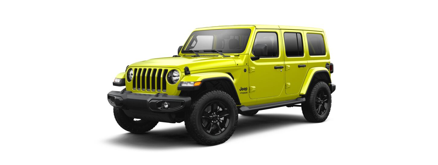 Yellow Jeep Wrangler Sport S – High Velocity